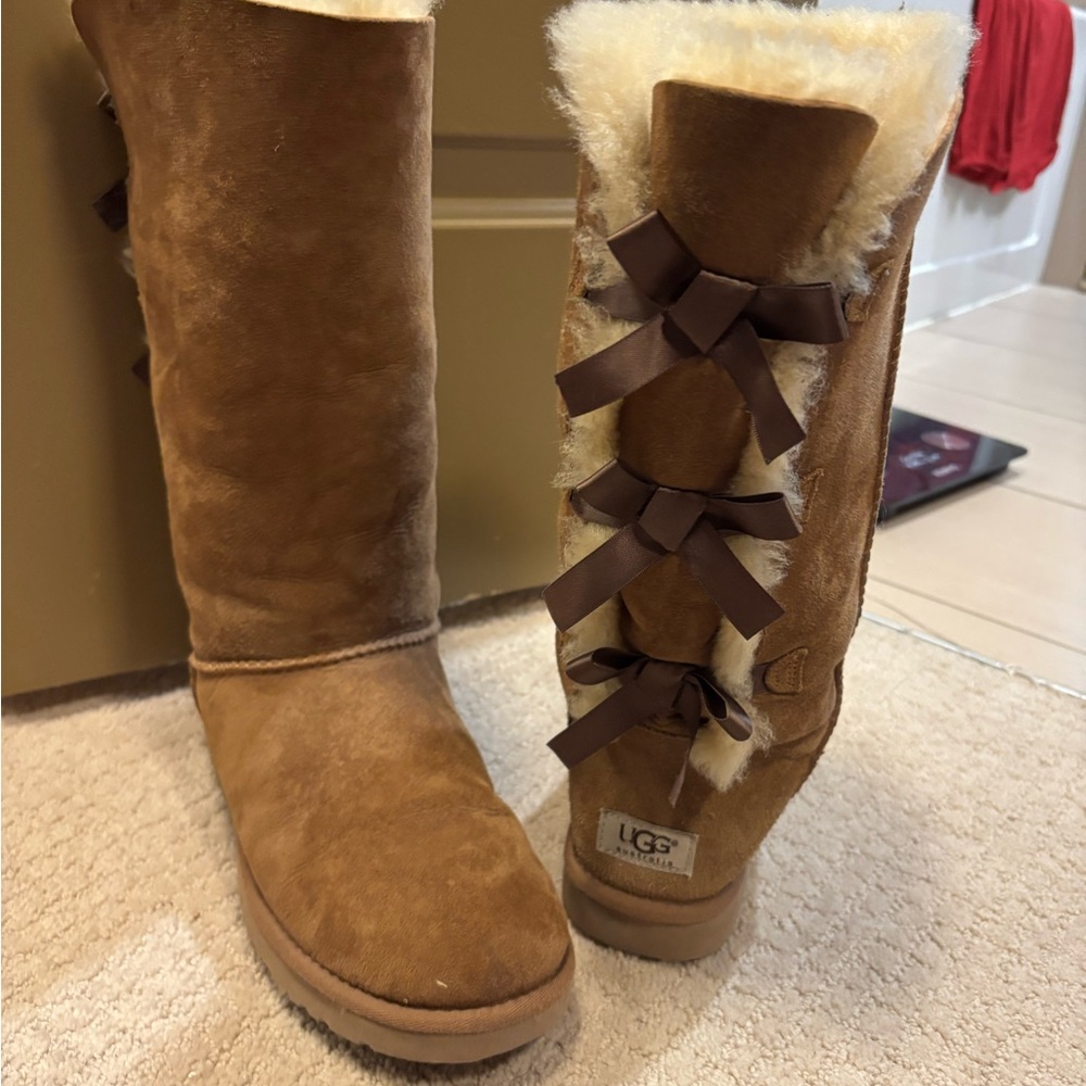 UGG Tan Winter Boots with Plush Lining